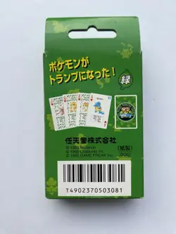 Box Only Pokemon Green Poker Playing Cards Venusaur Green Back Vintage 1996 - Image 3
