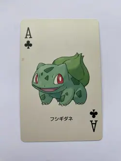 Bulbasaur Ace Of Clubs Pokemon LeafGreen 2004 Leaf Green Poker Playing Cards - Image 1