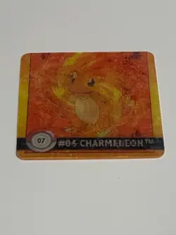 1999 Charmander Charmeleon 07 Pokemon 3D Holographic Card #04 #05 Action Flipz - Image 1