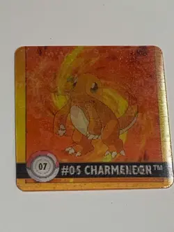 1999 Charmander Charmeleon 07 Pokemon 3D Holographic Card #04 #05 Action Flipz - Image 2