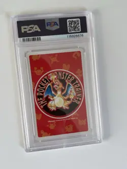 Pokemon PSA 9 Charmander #004 Ace Of Clubs Red Playing Card Poker 1996 Japanese - Image 3