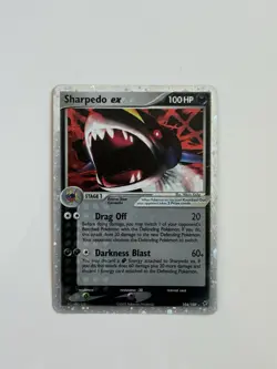 Pokemon TCG Sharpedo ex 104/107 Deoxys Holo Silver Border - Image 1