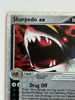 Pokemon TCG Sharpedo ex 104/107 Deoxys Holo Silver Border - Image 2