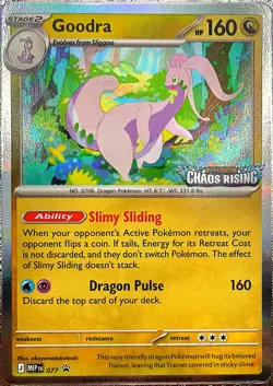 Pokemon TCG Goodra Chaos Rising Stamped Promo 077 Holo NM - Image 3