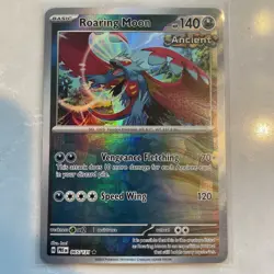 Pokemon Prismatic Evolutions Roaring Moon Master Ball Reverse Holo 65/131 - Image 1