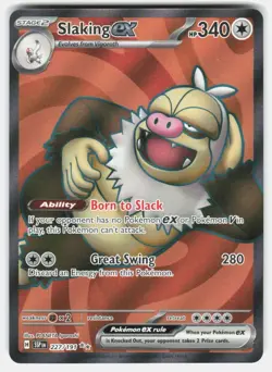 SLAKING EX 227/191 ULTRA RARE SURGING SPARKS POKEMON HOLO NM/M - Image 1