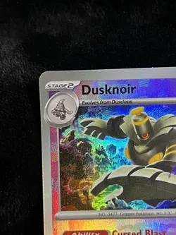 Pokemon Dusknoir (Master Ball Pattern) 037/131 Sv: Prismatic Evolutions Holo - Image 4