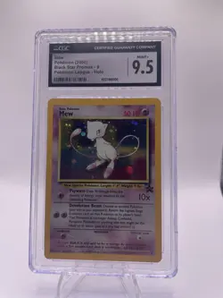 Pokemon League CGC 9.5 Mint Mew #9 Holo Black Star Promo Card - Image 1