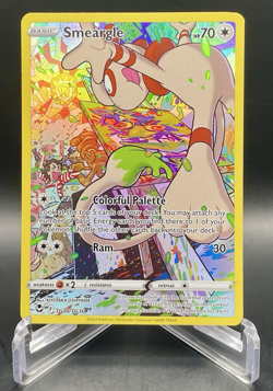 Smeargle TG10/TG30 Silver Tempest Trainer Gallery Full Art Holo Pokemon TCG NM/M - Image 1