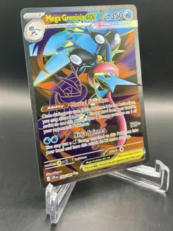 Mega Greninja ex 100/086 Chaos Rising Ultra Rare Full Art Holo Pokemon Card NM/M - Image 3