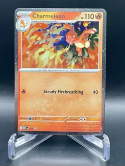 Charmeleon 079 *Swirl* Chaos Rising Black Star Promo Cosmos Holo Pokemon Card NM - Image 1