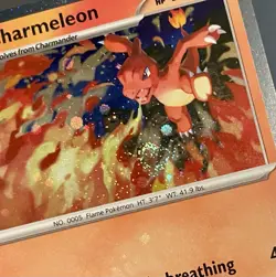Charmeleon 079 *Swirl* Chaos Rising Black Star Promo Cosmos Holo Pokemon Card NM - Image 4