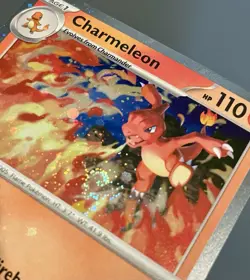 Charmeleon 079 *Swirl* Chaos Rising Black Star Promo Cosmos Holo Pokemon Card NM - Image 5