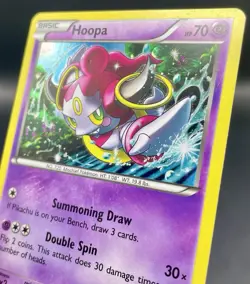 Hoopa XY90 (2015) Black Star Promo Cosmos Holo Rare Card Pokemon TCG LP - Image 4