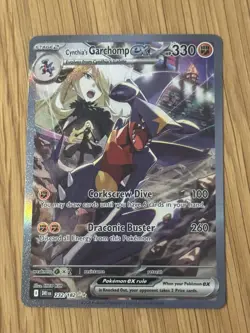 Pokemon Cynthia's Garchomp ex 232/182 SV10 Destined Rivals Full Art Holo - Image 1