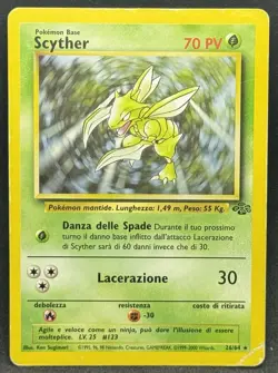 POKEMON~SCYTHER~26/64~JUNGLE~ITA~PR - Image 1