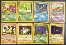 Pokemon TCG 1st Edition Vintage 8-Card Lot Squirtle Koffing Oddish Mankey etc - Image 1