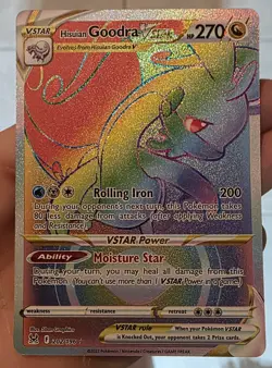 Hisuian Goodra VSTAR Rainbow Rare 202/196 Lost Origin Pokemon NM/M Full Art - Image 4