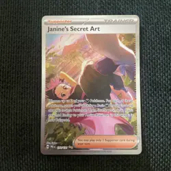 Pokemon TCG Janine's Secret Art 173/131 Prismatic Evolutions Full Art Holo Rare - Image 1