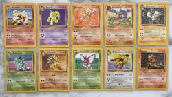 Pokemon TCG Wizards Vintage 10-Card Lot 1999 Base/Jungle/Fossil/Gym Variety - Image 1