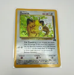 Pokemon Meowth Wotc Promo 10/53 Holo Promo English 50 HP Basic - Image 1