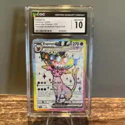2025 POKEMON BLACK STAR PROMOS SVP 175 PRISMATIC EVOLUTIONS ESPEON EX CGC 10 - Image 1