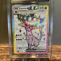 2025 POKEMON BLACK STAR PROMOS SVP 175 PRISMATIC EVOLUTIONS ESPEON EX CGC 10 - Image 2