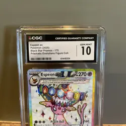 2025 POKEMON BLACK STAR PROMOS SVP 175 PRISMATIC EVOLUTIONS ESPEON EX CGC 10 - Image 3