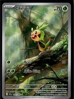Chespin 087/086 Holo Illustration Rare Chaos Rising Pokemon Near Mint - Image 1