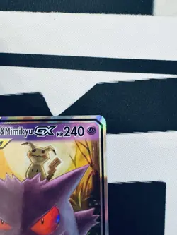 Pokemon Gengar & Mimikyu GX TAG TEAM Ultra Rare Full Art Holo 53/181 English - Image 4