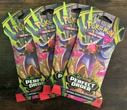 Lot of 4 Pokemon Perfect Order Booster Packs - Mega Evolution sealed - Image 1