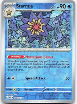 Starmie 121/165 Near Mint 151 Rare Reverse Holo Pokemon - Image 1