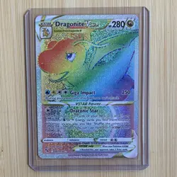Pokemon TCG Dragonite VSTAR 081/078 Pokemon GO Secret Rare Full Art Holo ENG - Image 1