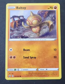 Pokemon Chilling Reign Baltoy Common Card 101/202 NM - Image 1