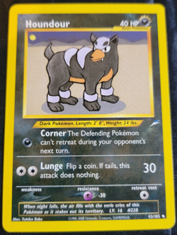Houndour # 43/105 Neo Destiny Set Pokemon Trading TCG Rares Game Cards NM - Image 1