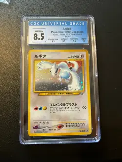 2000 Lugia Holo Japanese Pokemon CGC 8.5 Neo Genesis Blue Label W/ Subgrades - Image 1