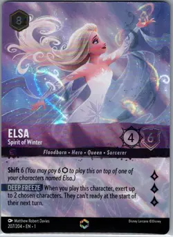 Elsa - Spirit of Winter (Enchanted) 207/204 The First Chapter - Lorcana - NM - Image 1