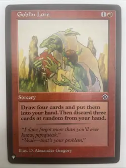 MTG The List Reprints Goblin Lore NM Magic The Gathering - Image 1