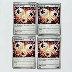 4x Ignition Energy 086/086 Pokemon TCG White Flare Uncommon Cards - NM Playset - Image 1