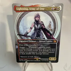 MTG Final Fantasy Lightning, Army of One Borderless Non-foil #320 LP - Image 1