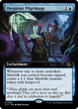 Deeproot Pilgrimage (Extended Art) #361 HP Lost Caverns of Ixalan LCI Magic MTG - Image 1