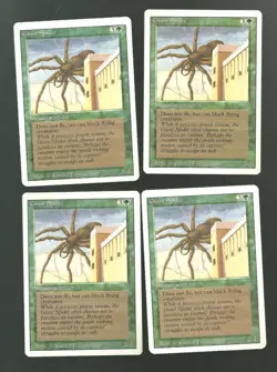 Giant Spider Revised X4 Green NICE! MTG - Image 1