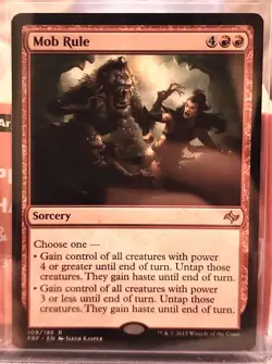 MtG Mob Rule Fate Reforged Regular NM - Image 1