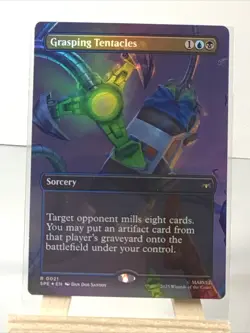 MTG Grasping Tentacles 0021 Foil (Borderless) Spider-Man: Eternal-Legal NM SPE - Image 2