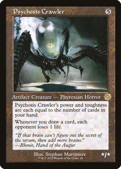 MTG - Psychosis Crawler - Retro Frame - The Brothers' War - Magic the Gathering - Image 1