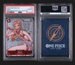 2023 One Piece Nami Premium 25th Anniversary OP01-016 PSA 10 Gem Mint English - Image 1