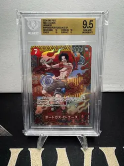 2024 One Piece OP08 Two Legends JP - Portgas D. Ace SP #OP02-013 - BGS 9.5 - Image 1