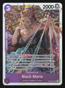 Black Maria SR OP08-074 NM - One Piece TCG - Image 1