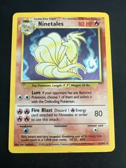 1999 Base Set Vintage Pokemon 2 Card Lot: Holo 1st Edition Machamp & Ninetales - Image 2