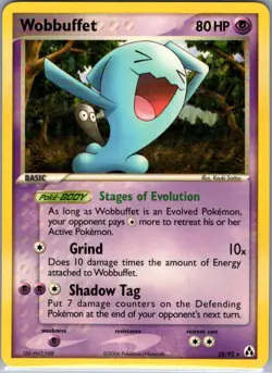 Wobbuffet 28/92 Non Holo Legend Maker - Pokemon Card - NM - Image 1